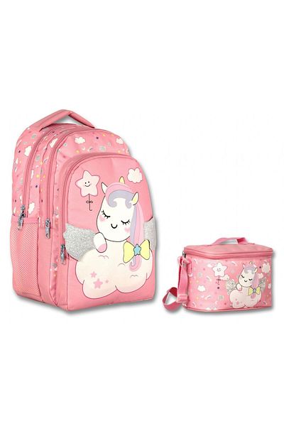 ÜMİT ÇANTA Cennec Primary School Set - Glittering Wings, Backpack and Lunchbox
