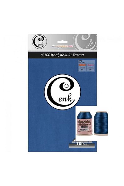 Cenk Imported 100*100 Plain Writing Jeans Blue 373 Gold Spike 20 Gr With Needle Rope