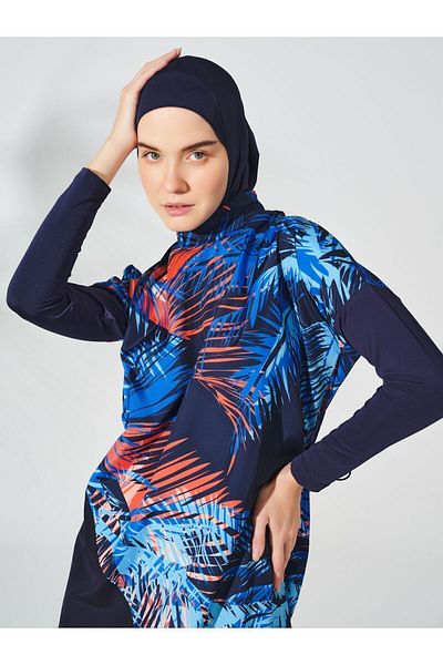 ALFASA Palm Tree Comfortable Hijab Swimsuit