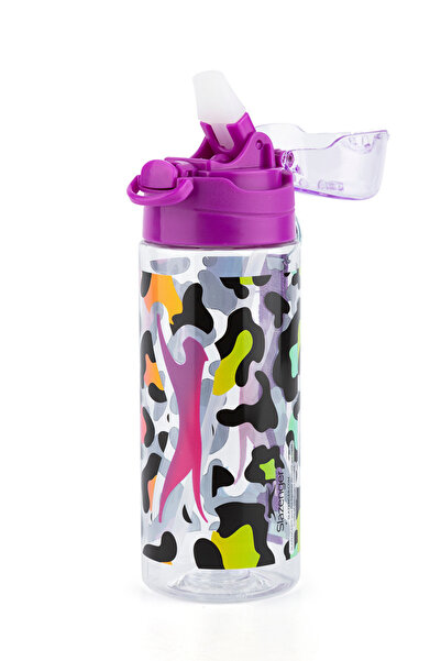 Slazenger School Water Bottle - Licensed, Certified, Straw, Button and Protec...