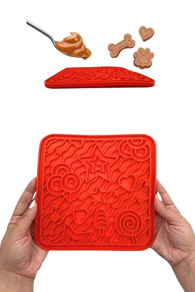 Miyav Embroidery Mat for Cats and Dogs - Vacuum Adhesive Lickmat