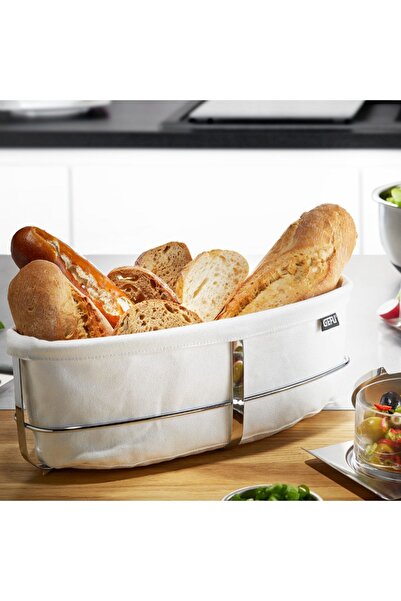 GEFU Oval Ekmek Sepeti Beyaz Gf.33661