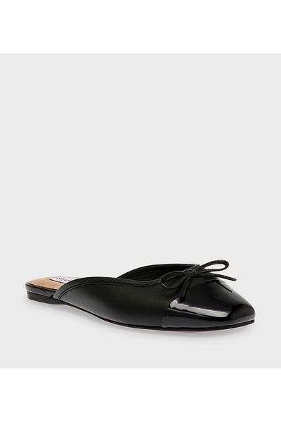 Steve Madden حذاء نسائي أسود بكعب منخفض