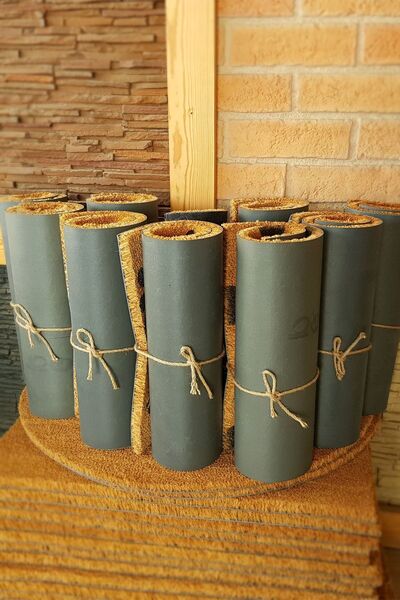 Paspas Yap Forbidden to Bring Stress from Outside Little Red Hearts Door Mat Koko Mat Bristle Mat