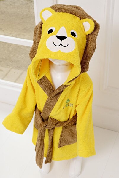 AİRYCOT Lion Patterned Children's Bathrobe