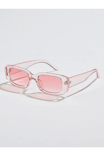 Mathilda Aksesuar Vintage Transparent Pink Sunglasses