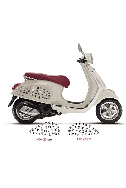 oracall Luis Vuitton scooter sticker,vespa sticker,motosiklet sticker