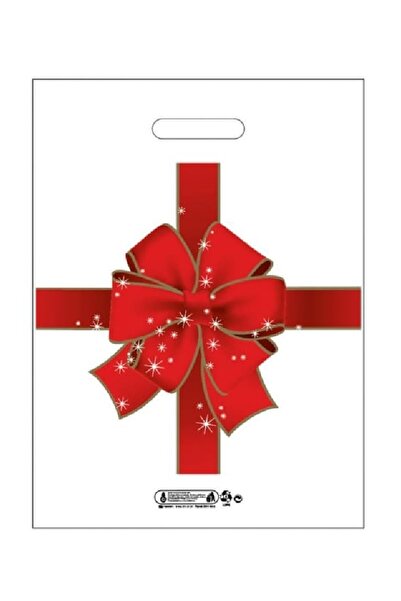 EgsPlastik Takviyeli 60x70 Cm Fiyonk Desenli Poşet 50 Adetlik 3 Paket