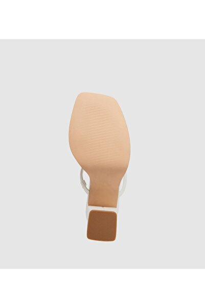 Steve Madden White Women's Block Heels Sandals