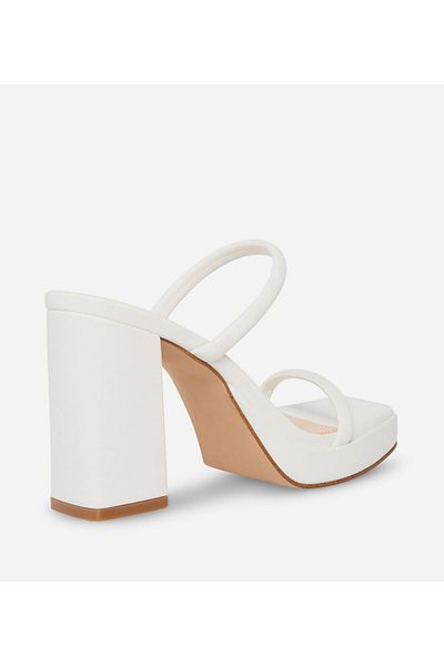 Steve Madden White Women's Block Heels Sandals