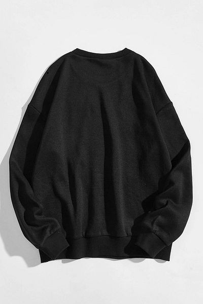 MODAGEN Unisex Μαύρο Oversize Κόκκινο μπλουζάκι με στάμπα Brooklyn