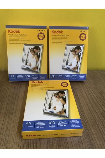 Kodak 270 Grams 13X18 Glossy Glossy 3 Pack Ultra Premium Photo Paper