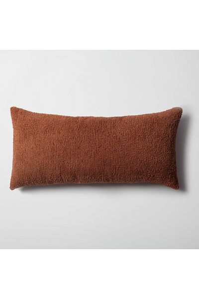Fineroom Living "Cozy" - 35x70 καφέ μαξιλάρι με υφή προβάτου (περιλαμβάνεται εσωτερικό μαξιλάρι)