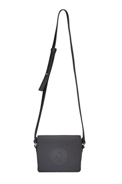 U.S. Polo Assn. Μοντέλο Us24305 Μαύρη γυναικεία τσάντα Messenger