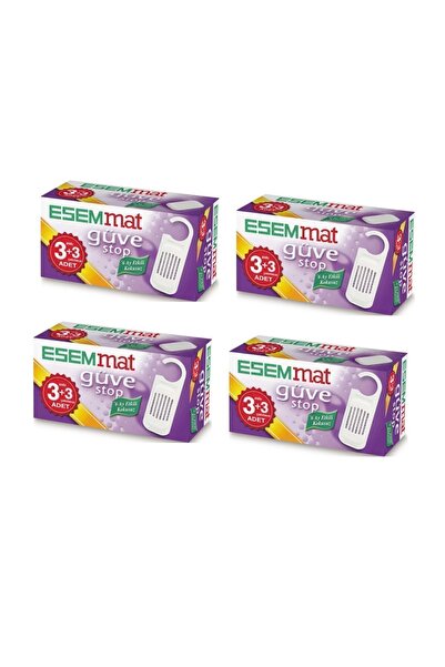 Esemmat Güve Kovucu (3 Askı + 3 Çekmece ) - Kokusuz 6 Ay Boyunca Etkili X4 Adet