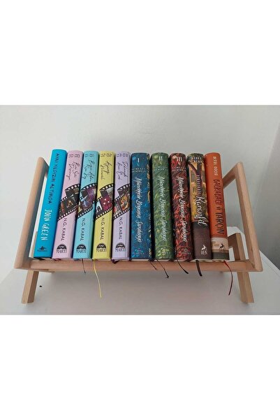 MOD10 Wood Master %100 Gürgen Natural Masa Üstü Kitaplık