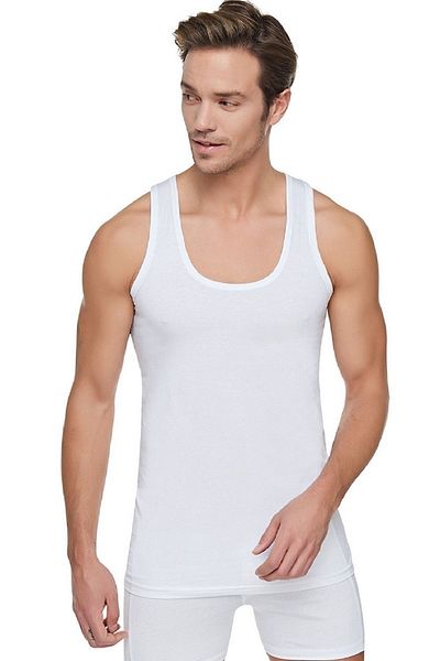 Tutku White 6 Pack - Classic Men's Tank Top Elf568t0102ccm6