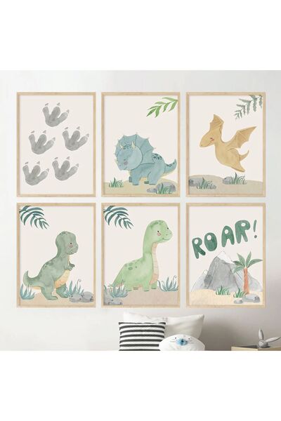 TABLOX Set de pictură MDF cu aspect de cadru din 6 piese cu design special cu...