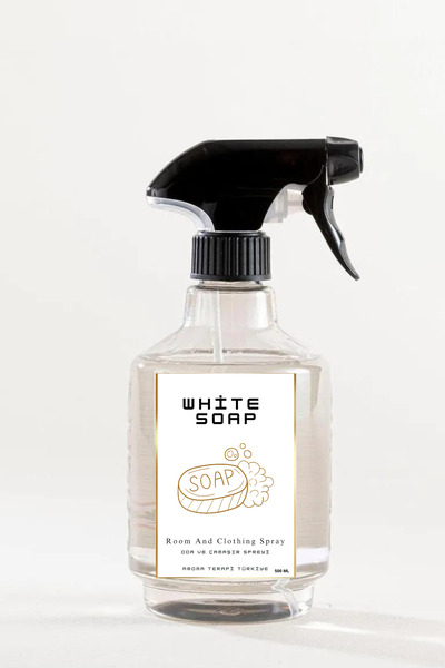 Aroma Terapi Lab Beyaz Sabun - Oda ve Çamaşır Spreyi 500 ML