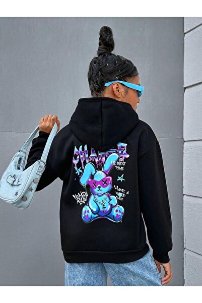 Machetta Παιδική χειμωνιάτικη φούτερ με κουκούλα με στάμπα Teddy Bear