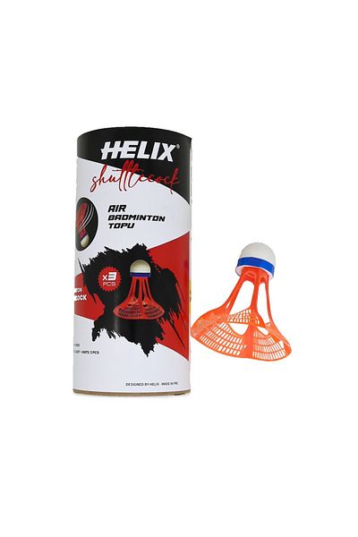 Helix كرة الريشة الهوائية البرتقالية