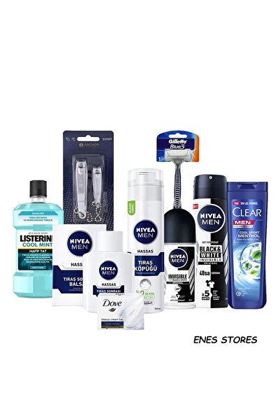 NIVEA Sandıksız Damat Bohçası Erkek Bakım Seti Nivea Erkek Bakım Seti 9 Parça