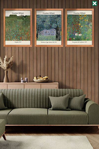 TABLOX Set de 3 picturi ale faimosului pictor Henri Rousseau, pictură modernă...