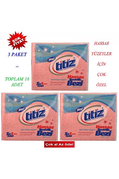 Titiz Hassas Temizlik Bezi 6Lı (3 PAKET).