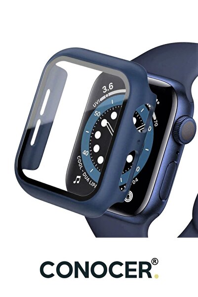 CONOCER Apple Watch 7-8 (41 MM) Uyumlu Kılıf Kasa Ve Ekran Koruyucu Yüksek Ka...