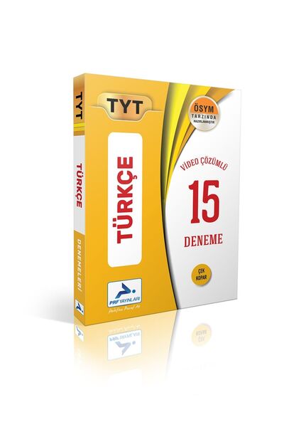 Prf Yayınları Paraf Tyt Türkçe Deneme 15 Branş Deneme