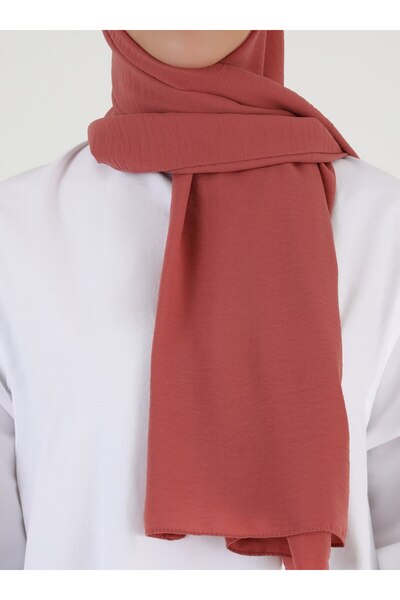 Stella Eşarp Rose Pink Crepe Jazz Women's Shawl - Jazz Design