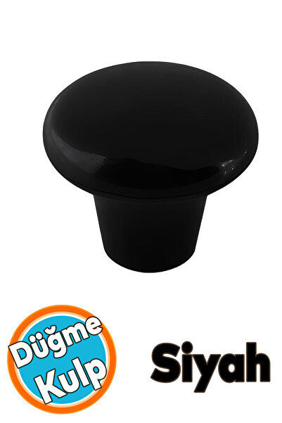 NZB Mobilya Düğme Sert Plastik Siyah Dolap Mutfak Dolabı Çekmece Dolap Kapak ...