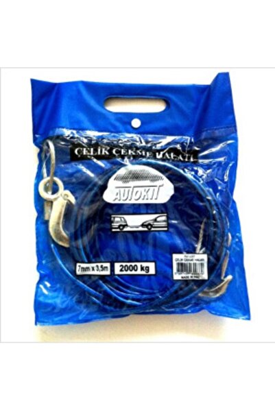 Genel Markalar Çeki Halatı Çelik Izoleli Oto Çekme Halatı 3,5 M 2 Ton