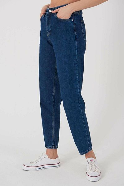 DRC trend Lily Ramrod - Dark Blue Zippered Lycra Jean Trousers