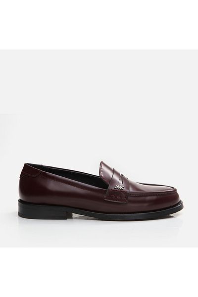 Hotiç Loafer de damă din piele naturală bordeaux