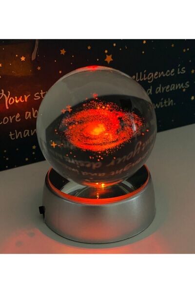 Genel Markalar Samanyolu Galaxy Işıklı Cam Küre