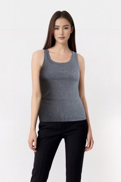Re-clo Courtney Rib Tank Top - Sustainable Fabric Tank Top