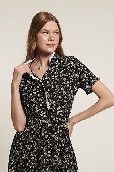 Lyn Devon Φόρεμα Latte - Μαύρο