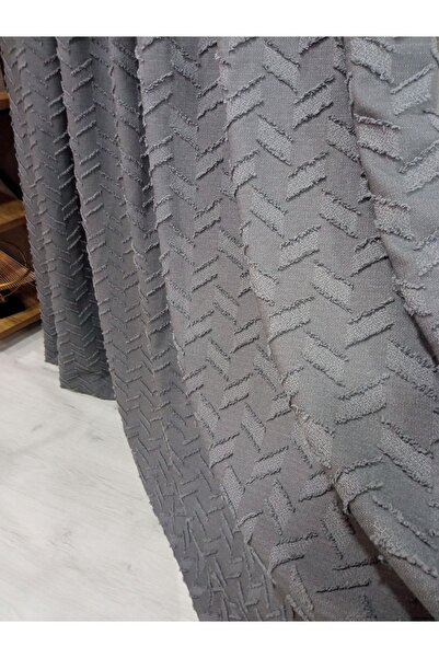 Vinaldi Rüyaper Linen Background Curtain Frequently Plate Does Not Want Ironing Gray Single Wing