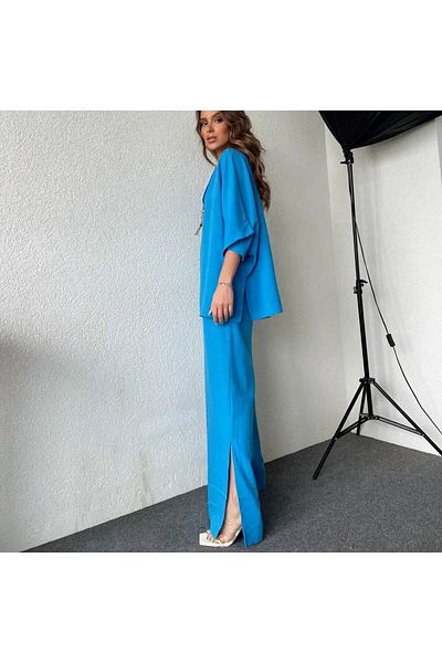 İLKCET MODA Set de damă - bumbac și detaliu colier