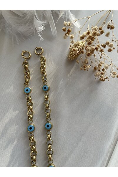Opia JEWELRY Çelik Nazar Boncuklu Kuyumcu Model Bileklik