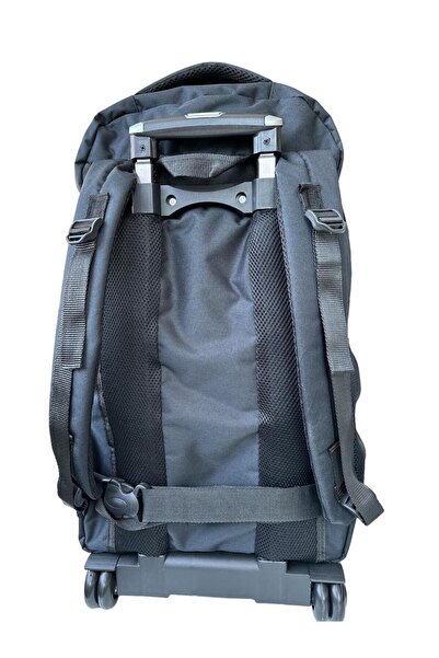 TahTicMer Çekçekli Sırt Çanta Unisex Outdoor Seyahat Çantası Büyük Boy 4 Bölmeli Bel Kemerli Laptop Bölmeli