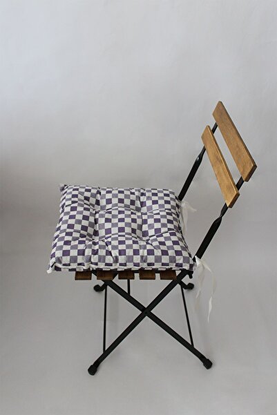 ADARYA HOME Декоративна подушка на стілець Pofidik 40x40 (КВАДРАТНО-ПУРПУРНИЙ)