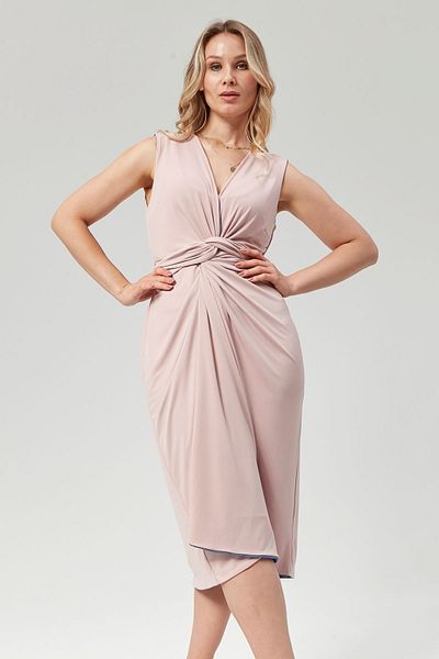 LYN MAMA Rochie de seară fără mâneci Valentina Plus Size Albastru/Pudră