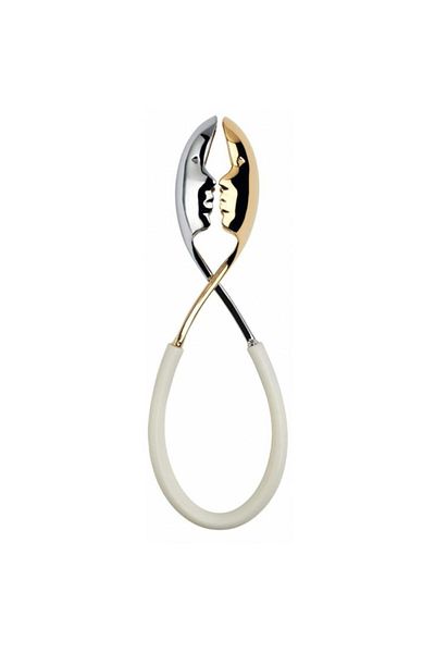 BUGATTI Kiss Gold Salad Serving Tongs 8x24cm
