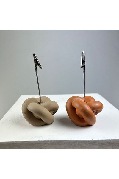 Melouro Knot Note Holder Set of 2 (Paper Pouch - Terracota)