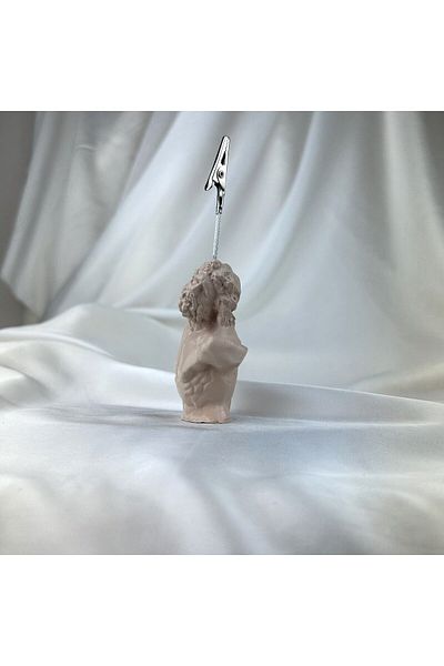 Melouro Cream Laocoon Sculpture Note Holder, Photo Holder