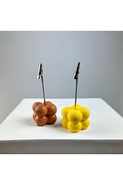 Melouro Bubble Note Holder Set of 2 ( Terracota - Yellow )