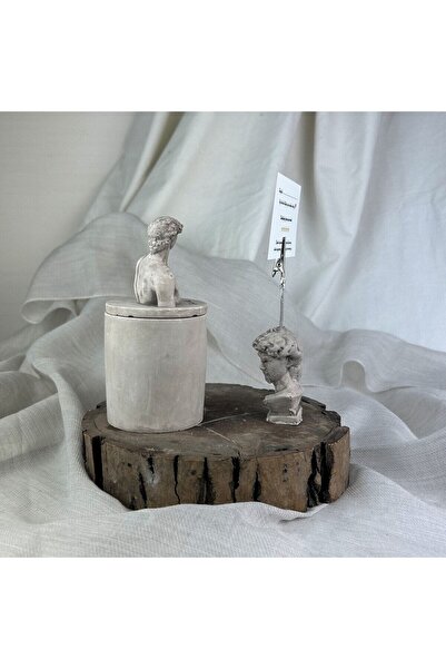 Melouro Mink Antique David Box with Lid and Note Holder Set of 2 Decorative