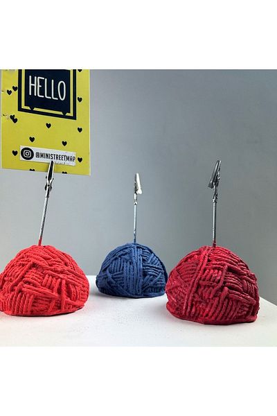 Melouro Ball Tuber Note Holder Set of 3 (grey Blue - Coral - Red)